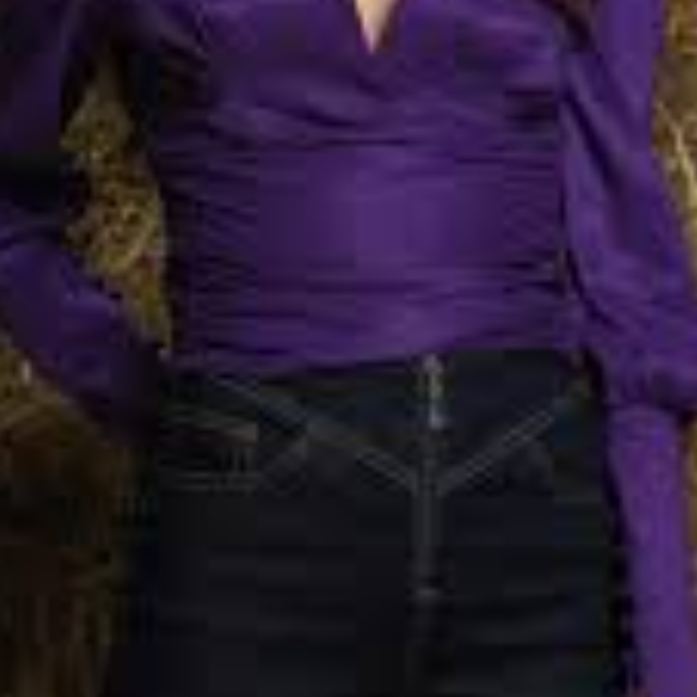 Purple Long Sleeve Top